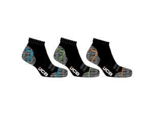 JCB Reactive Yarn chaussettes d'été 3 paires noir taille 44-47