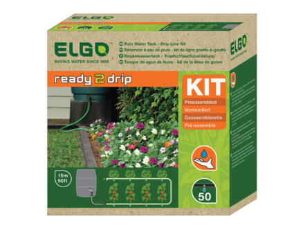 Elgo Ready 2 Drip système d'arrosage goutte à goutte pour réservoir eau de pluie 1