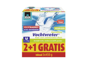 Bison Recharge absorbeur d'humidité Ultra 450g neutre 2+1 gratuit
