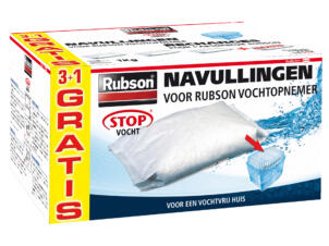 Rubson Recharge pour absorbeur d'humidité 3kg + 1kg