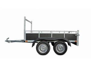 Remorque 225x132 cm double essieu