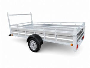 Remorque 300x132 cm aluminium simple essieu