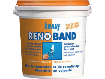 Knauf Renoband pâte de réparation et de remplissage 4l blanc 1