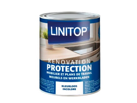 Linitop Renovation Protection vernis meuble & plan de travail mat 0,5l incolore 1