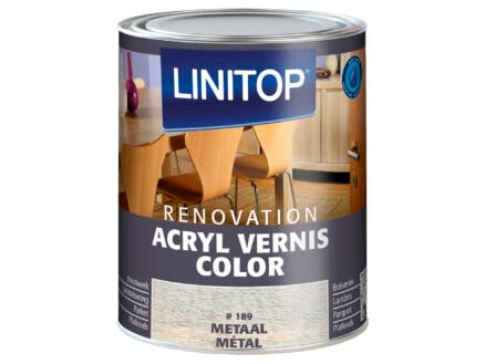 Linitop Renovation vernis acryl zijdeglans 0,25l metaal #189 1