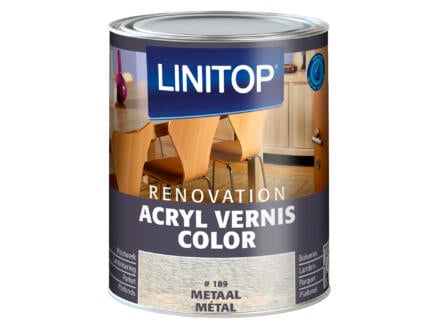 Linitop Renovation vernis acryl zijdeglans 0,75l metaal #189 1