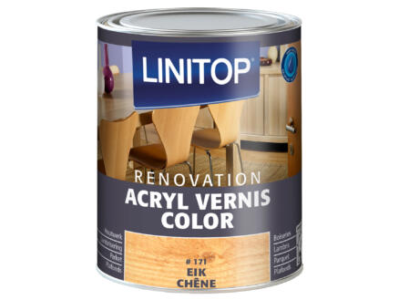 Linitop Renovation vernis acrylique satin 0,25l chêne 171 1