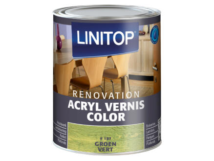 Linitop Renovation vernis acrylique satin 0,75l vert #187 1