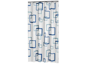 Sealskin Retro rideau de douche 180x200 cm bleu