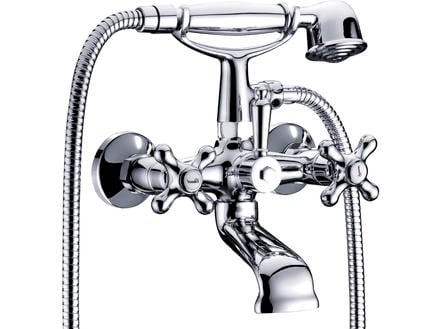 Aquatrends Retro robinet mélangeur baignoire et douche + douchette 1