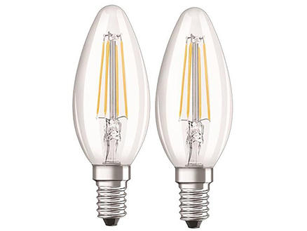 Osram Retrofit Classic B40 ampoule LED poire filament E14 4W 2 pièces 1