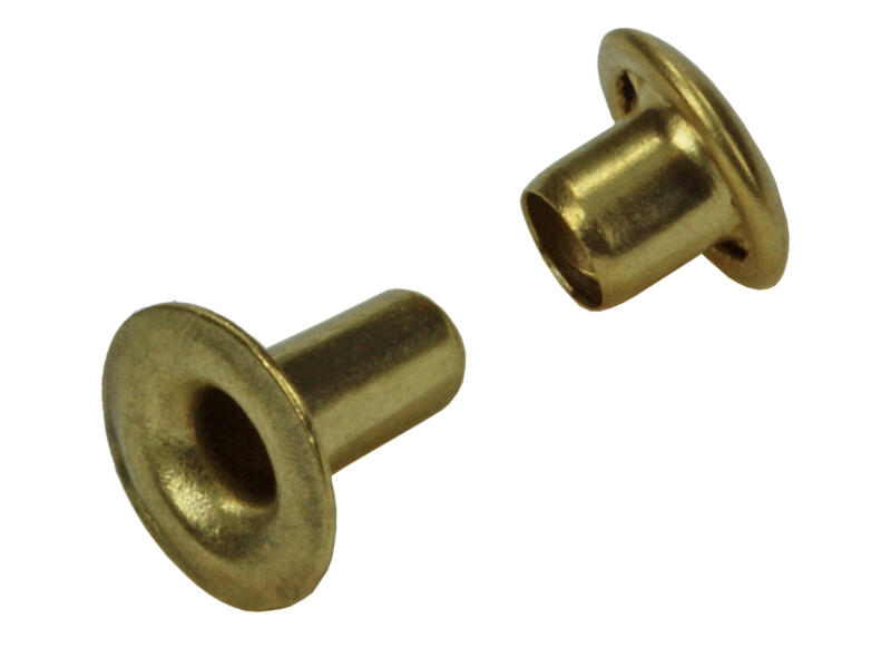Messing Rivets Mack Rivet 3,3x7 mm messing 11 stuks | Hubo