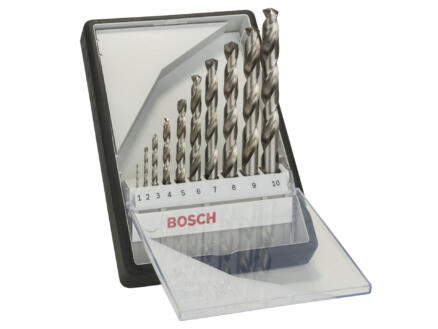Bosch Professional Robust Line forets à métaux HSS-G 1-10 mm set de 10 1