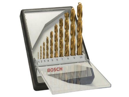Bosch Professional Robust Line forets à métaux HSS-TiN 1-10 mm set de 10 1