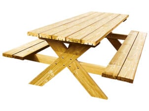 Gardenas Robusto picknicktafel 200x150 cm bruin
