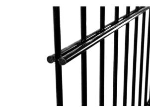Giardino Roma panneau double renfort 220x143 cm noir