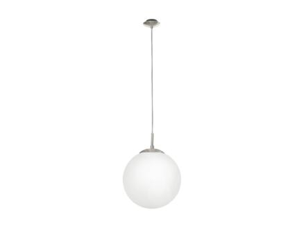 Eglo Rondo hanglamp E27 max. 60W 25cm nikkel mat wit