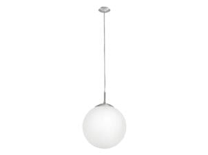 Eglo Rondo hanglamp E27 max. 60W 25cm nikkel mat wit
