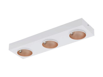Eglo Ronzano spot de plafond LED 3x3,3 W dimmable blanc/or 1
