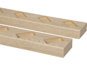 CanDo Roomdivider profilé sol et plafond 45 MDF chêne naturel 1 set