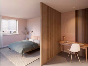CanDo Roomdivider profilé sol et plafond 90 MDF chêne naturel 1 set