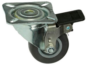 Mack Roulette à frein 50mm platine caoutchouc