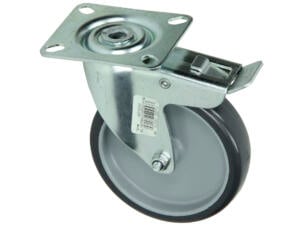 Mack Roulette à frein pivotante 100mm platine et billes doubles