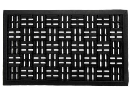 Rubbermat dambord 45x75 cm zwart 1