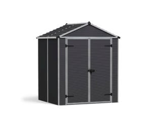 Canopia Rubicon abri de jardin en résine 154x185x217 cm gris