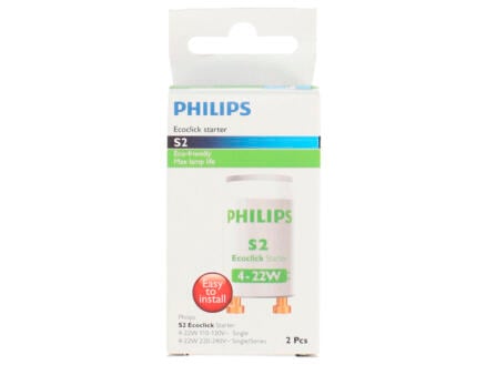 Philips S2 starter tube TL 4-22W 2 pièces 1