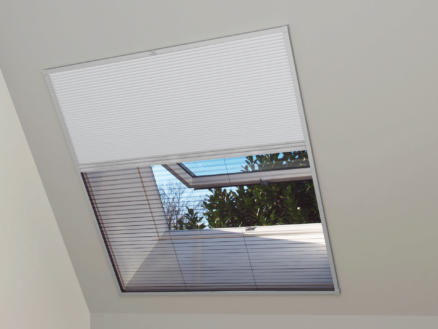 Bruynzeel S700 Duo-plissé store moustiquaire fenêtre de toit 133x180 cm aluminium 1