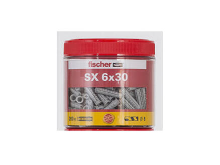 Fischer SX pluggen 6x30 mm 200 stuks 1