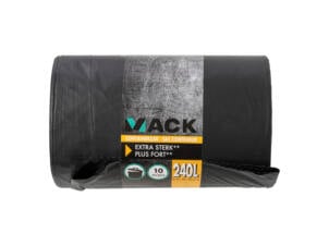Mack Sacs-poubelle pour conteneur vert 240l noir 10 pièces