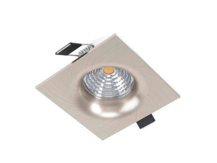 Eglo Saliceto LED inbouwspot 6W dimbaar warm wit nikkel mat 1