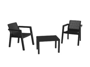 Salon de jardin Riviera noir