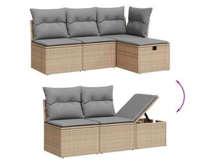 Salon Lounge 1 Table De Jardin Coussins R sine Tress e Beige gris salon-lounge-1-table-de-jardin-coussins-r-sine-tress-e-beige-gris