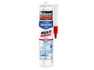 Rubson Sanitair Saine mastic silicone multi matériaux 280ml blanc