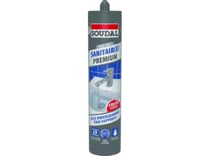 Soudal Sanitaire Premium mastic silicone 290ml gris