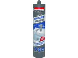 Soudal Sanitaire Premium mastic silicone 290ml noir