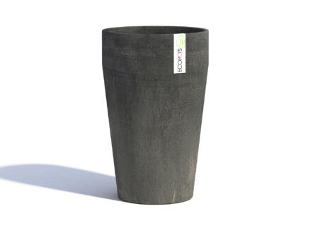 Ecopots Sankara XL pot à fleurs conique 45cm gris foncé 1