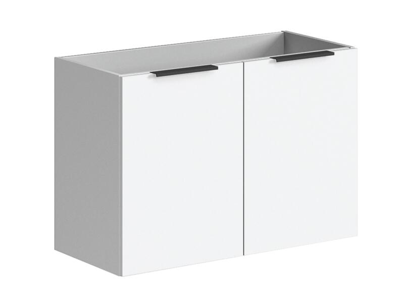 Allibert Santiago meuble lavabo 80cm 2 tiroirs blanc alpin