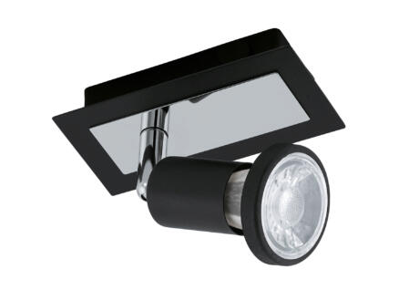 Eglo Sarria LED wandspot 5W zwart/chroom 1