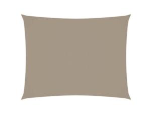 Schaduwdoek rechthoekig 3x4 m taupe