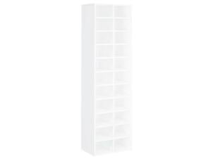Schoenenkast 54x34x183 cm wit