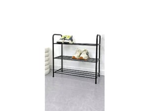 Schoenenrek 9 paar 63x28x60 cm metaal zwart