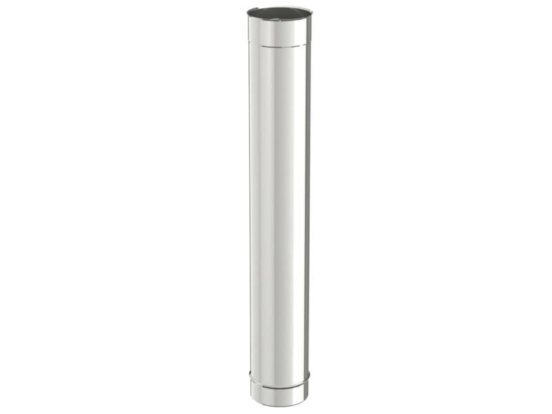 Saninstal Rookafv.buis 1m 125mm inox