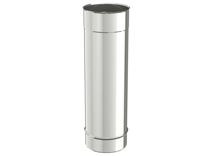 Saninstal Rookafv.buis 50cm 131mm inox