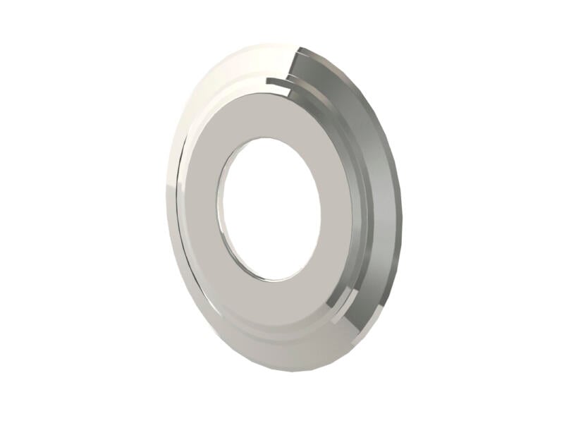 Saninstal Rookafv. schouwplaat 80mm inox