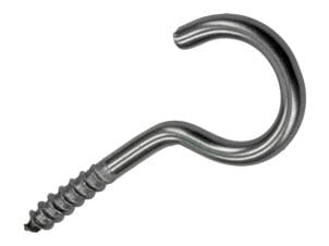 Mack Schroefhaken 30x4 mm inox 2 stuks