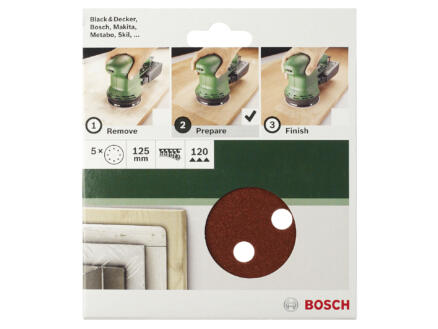 Bosch Schuurpapier K120 125mm 1